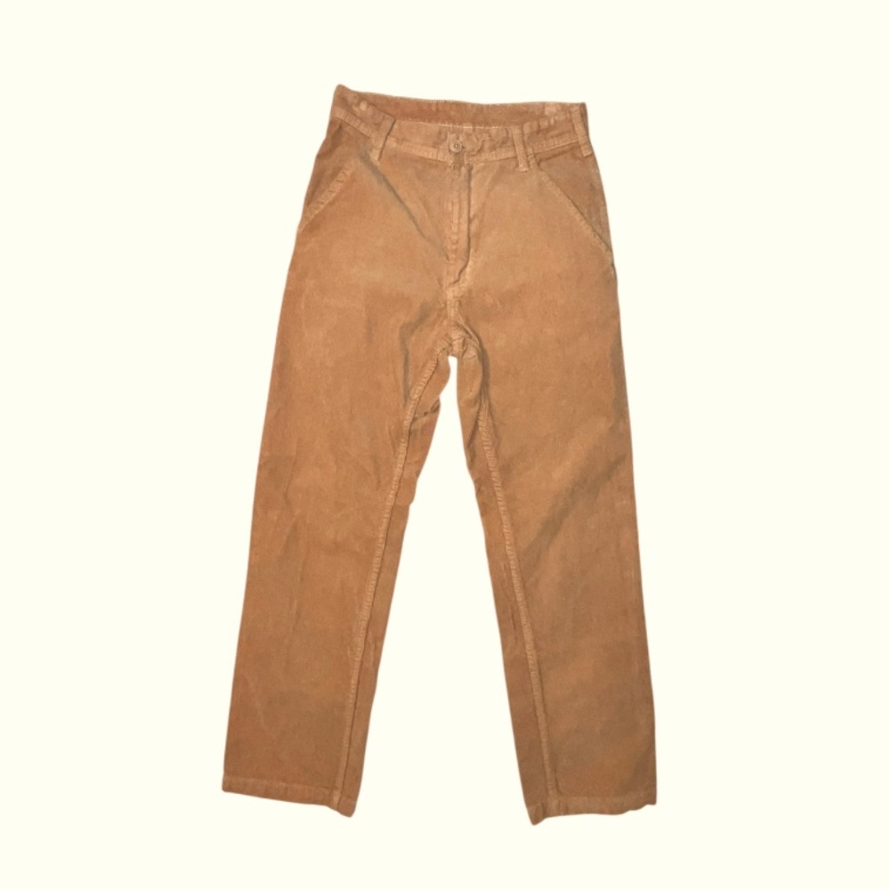 J Galt Straight Leg Corduroy Pants Tan Size Small